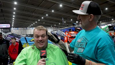 The Racing Barber Gives Tyler Burnett A Haircut At Tulsa Shootout