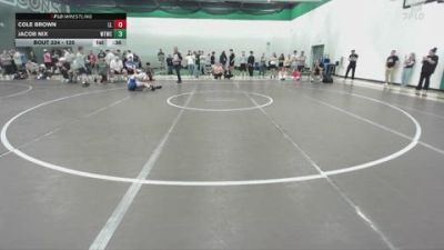 120 lbs Cons. Round 2 - Jacob Nix, Waynesville Tiger Wrestling Cl vs Cole Brown, Lafayette Lancers
