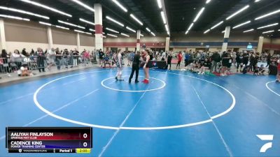 155 lbs Quarterfinal - Aaliyah Finlayson, Spartan Mat Club vs Cadence King, Power Training Center