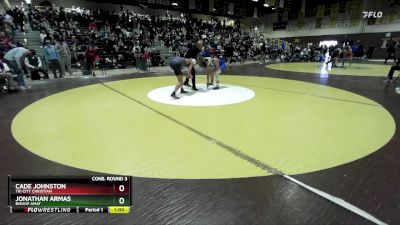 126 lbs Cons. Round 3 - Cade Johnston, Tri City Christian vs Jonathan Armas, Bishop Amat