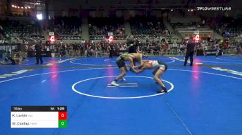 115 lbs Quarterfinal - Kyler Larkin, Valiant vs William (Trace) Dunlap, Farmington Mat Rats