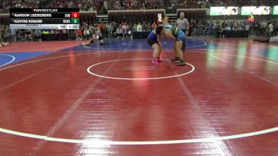 186 lbs Round 1 - Kayoni Kinard, Mine Yard Dogs Wrestling Club vs Karson Leeseberg, Heights Wrestling Club