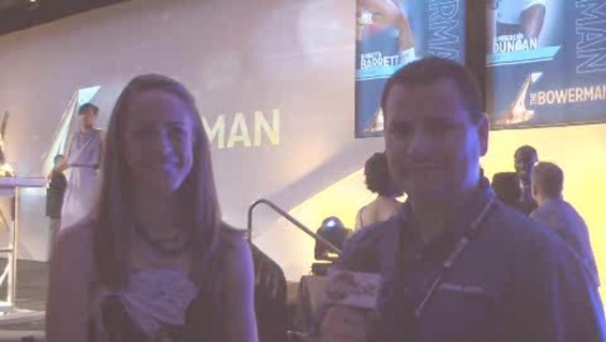 Milesplit and Jenny Simpson at the Bowerman Awards