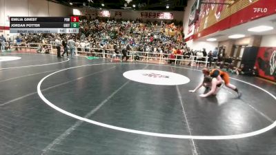 171-181 lbs Semifinal - Emilia Ginest, Powell Middle School vs Jordan Potter, Greybull MS