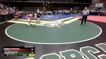 6A-150 lbs Quarterfinal - Therron Meade, Gardner Edgerton vs Kaden Garvalena, Dodge City