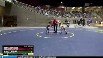 49 lbs Cons. Round 1 - Ezzaiah Sanchez, Hidden Valley Jr Mat Club vs Emmett Barnes, Silverton Mat Club