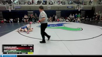124/132 Round 3 - Dusty Longtin, North Country Wrestling Club vs Charlee Knapp, Middleton Wrestling Club