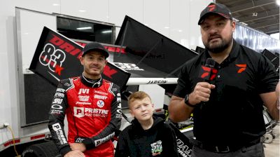 Kyle Larson Brings Son Owen To His First Tulsa Shootout