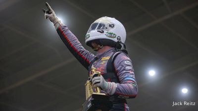 Brent Crews Reacts After Scoring First Tulsa Shootout Golden Driller