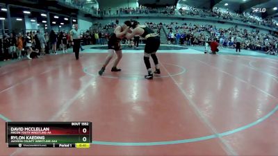 165 lbs Cons. Round 3 - David McClellan, Macon Youth Wrestling-AA  vs Rylon Kaeding, Jackson County Wrestling-AAA