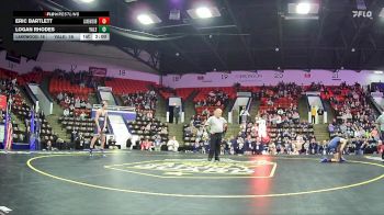 120 lbs Semifinals (8 Team) - Eric Bartlett, Lakewood HS vs Logan Rhodes, Yale HS