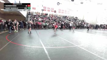 215 lbs Consolation - Jackson Rinke, Bridgewater-Raynham vs Danny Mandella, Northbridge