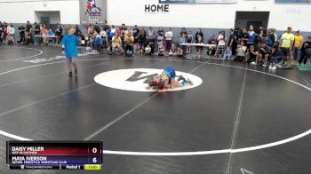 81 lbs Semifinal - Daisy Miller, Mat-Su Matmen vs Maya Iverson, Bethel Freestyle Wrestling Club