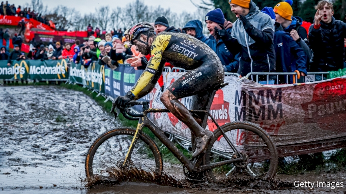 Wout van Aert of Team Visma Lease a Bike of Belgium during the UCI Worldcup Dendermonde 2025 at the Dendermonde on January 5, 2025 in Dendermonde Belgium