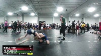 75 lbs Semifinal - Thomas Jones, Fort Stewart Wrestling vs Asher Johnson, Legacy Elite Wrestling