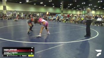 115 lbs Round 1 (16 Team) - Daniela Tabora, RPA Wrestling vs Nadia Serrano, Florida Girls All Stars