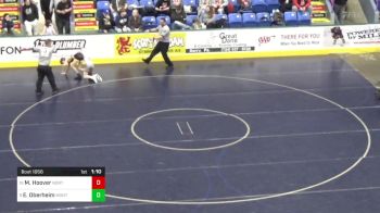 89 lbs Quarterfinal - Myles Hoover, North Allegheny vs Eli Oberheim, Montgomery