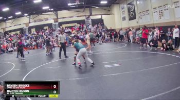 115 lbs Quarterfinal - Brysen Brooks, James Island Youth vs Dalton Hinson, Kc Elite Training