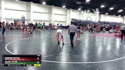 150 lbs Round 1 (6 Team) - CARSON FETTIG, Indiana Smackdown Gold vs Randy Wyse, Foxfire Wrestling Club RED