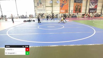 120 lbs Consi Of 16 #1 - CHRISTIAN WHITE, NC vs Mohammad Zanganeh, VA