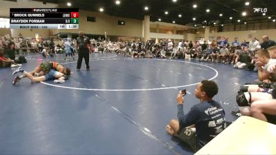 150 lbs Champ. Round 2 - Brock Gunnels, Level Up Wrestling Center vs Brayden Forman, B.R.A.W.L