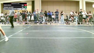132 lbs Round Of 128 - Zach Stout, Great Oak HS vs Roman Valero, 208 Spartans