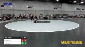 72 lbs Semifinal - Cameron Rios, LWA 12U vs Connor William Craig, Untouchables 12u White