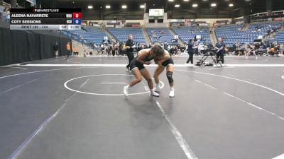 124 lbs Semifinal - Aleena Navarrete, Wayland Baptist University vs Coty Sessions, Oklahoma City University