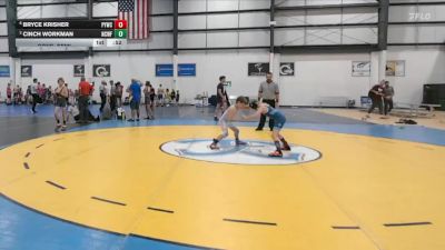 70 lbs Cons. Semi - Bryce Krisher, Powhatan Youth Wrestling Club vs Cinch Workman, North Carolina Wrestling Facto
