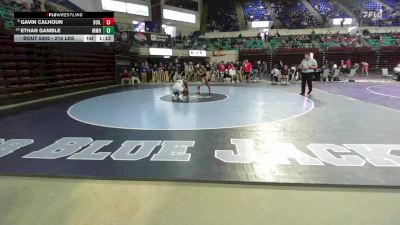 215 lbs Consi Of 8 #2 - Gavin Calhoun, Boiling Springs vs Ethan Gamble, Irmo