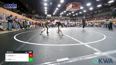 91 lbs Rr Rnd 3 - Alana Abbott, F-5 Grappling vs Sophie Ellis, Kingfisher YellowJackets