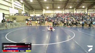 120 lbs Champ. Round 1 - Hayden Eardley, WY vs Braxton Stewart, CO