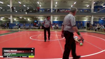 64 lbs Placement Matches (16 Team) - Forest Brooks, Contenders Wrestling Academy vs Maximus Sako, Westshore