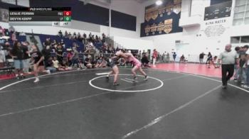 155 lbs Cons. Semi - Devyn Kripp, LB Poly vs Leslie Fermin, Pounders Wrestling Club