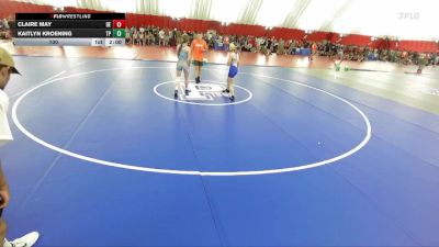 100 lbs Round 1 (10 Team) - Claire May, Oswego East vs Kaitlyn Kroening, Reedsburg