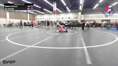 105 lbs Semifinal - Minha Castillo, Vici Wrestling Club vs Mia Brown, NB Elite Wrestling Club