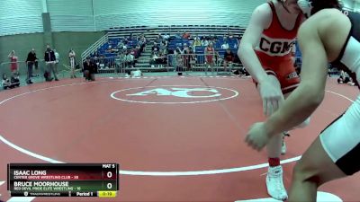 175 lbs Round 3 (6 Team) - Isaac Long, Center Grove Wrestling Club vs Bruce Moorhouse, Red Devil Pride Elite Wrestling