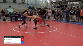 86 kg Round Of 128 - Myles Wilson, IOWA vs Xavier Vasquez, Northern Colorado