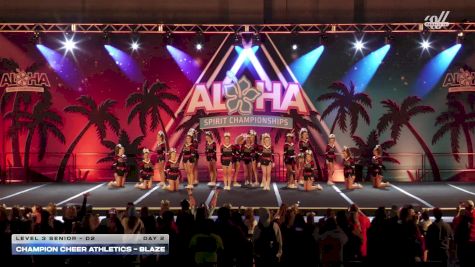 Champion Cheer Athletics - BLAZE [2026 L3 Senior - D2 Day 2] 2026 Aloha Portland Showdown