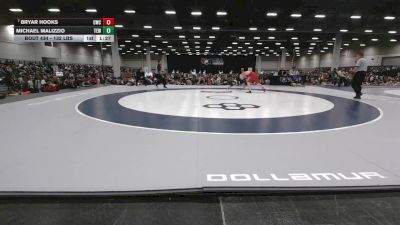 132 lbs Semis - Michael Malizzio, Team El1te Wrestling vs Bryar Hooks, Cowboy Wrestling Club