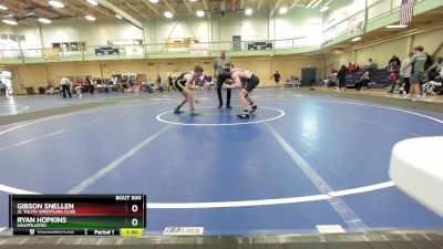155-165 lbs Quarterfinal - Ryan Hopkins, Unaffiliated vs Gibson Snellen, JC Youth Wrestling Club