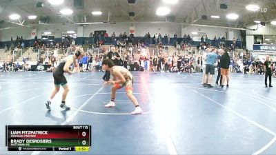 140 lbs Champ. Round 1 - Brady DesRosiers, Mattawan HS vs Liam Fitzpatrick, Michigan Premier