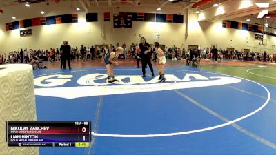 82 lbs Round 1 - Nikolay Zabchev, NOVA Wrestling Club vs Liam Hinton, Gold Medal Grappling