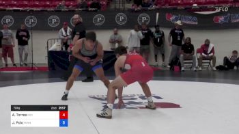 70 kg Rnd Of 32 - Aidan Torres, Indiana RTC vs Jackson Polo, Pennsylvania RTC
