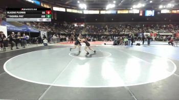 130 lbs Cons. Round 5 - Elazae Flores, Columbia vs Tashra Pay, Juab