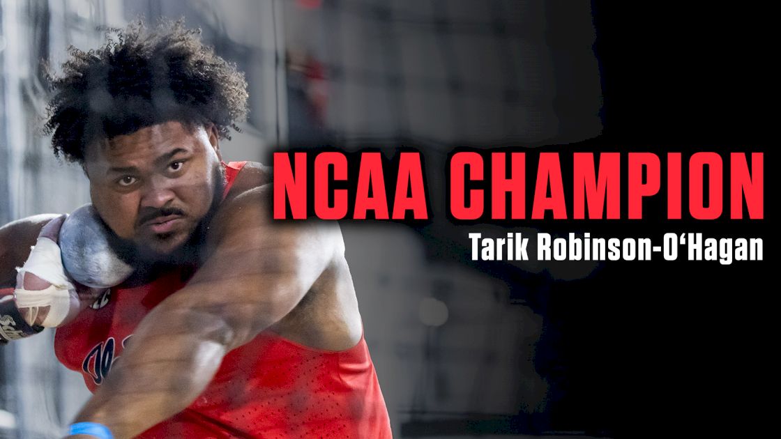 Tarik Robinson O'Hagan HUCKS An NCAA Lead In Shot Put