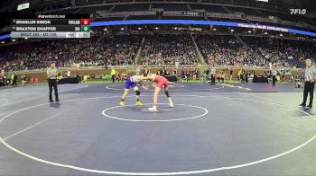 D3-106 lbs Semifinal - Branlun Simon, Portland vs Braxton Shaffer, Ida