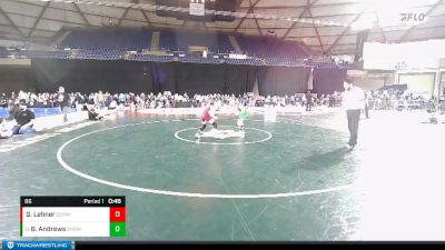 86 lbs Champ. Round 1 - Braxton Andrews, Gig Harbor Grizzlies Wrestling Club vs Gauge Lehner, Cle Elum Mat Miners Wrestling Club