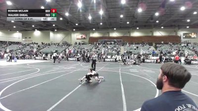 62 lbs Consi Of 8 #1 - Rowan McLain, Oroville Rattlers vs Walker Oneal, Predators WC