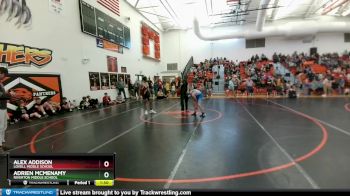 110 lbs Quarterfinal - Adrien McMenamy, Riverton Middle School vs Alex Addison, Lovell Middle School